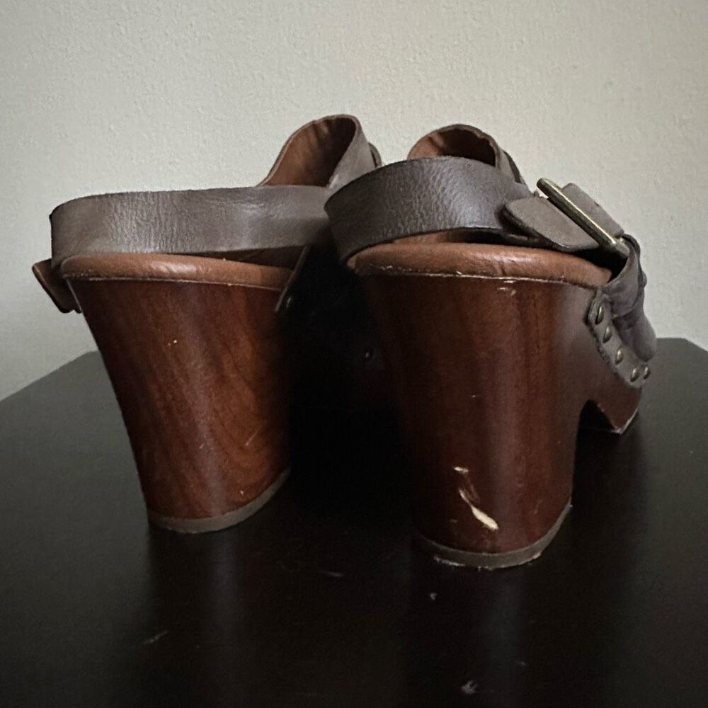 Korks‎ Deba Clog Kork-Ease Taupe Leather Slingback Buckle Clog Mule size 10 / 42 - Picture 5 of 9